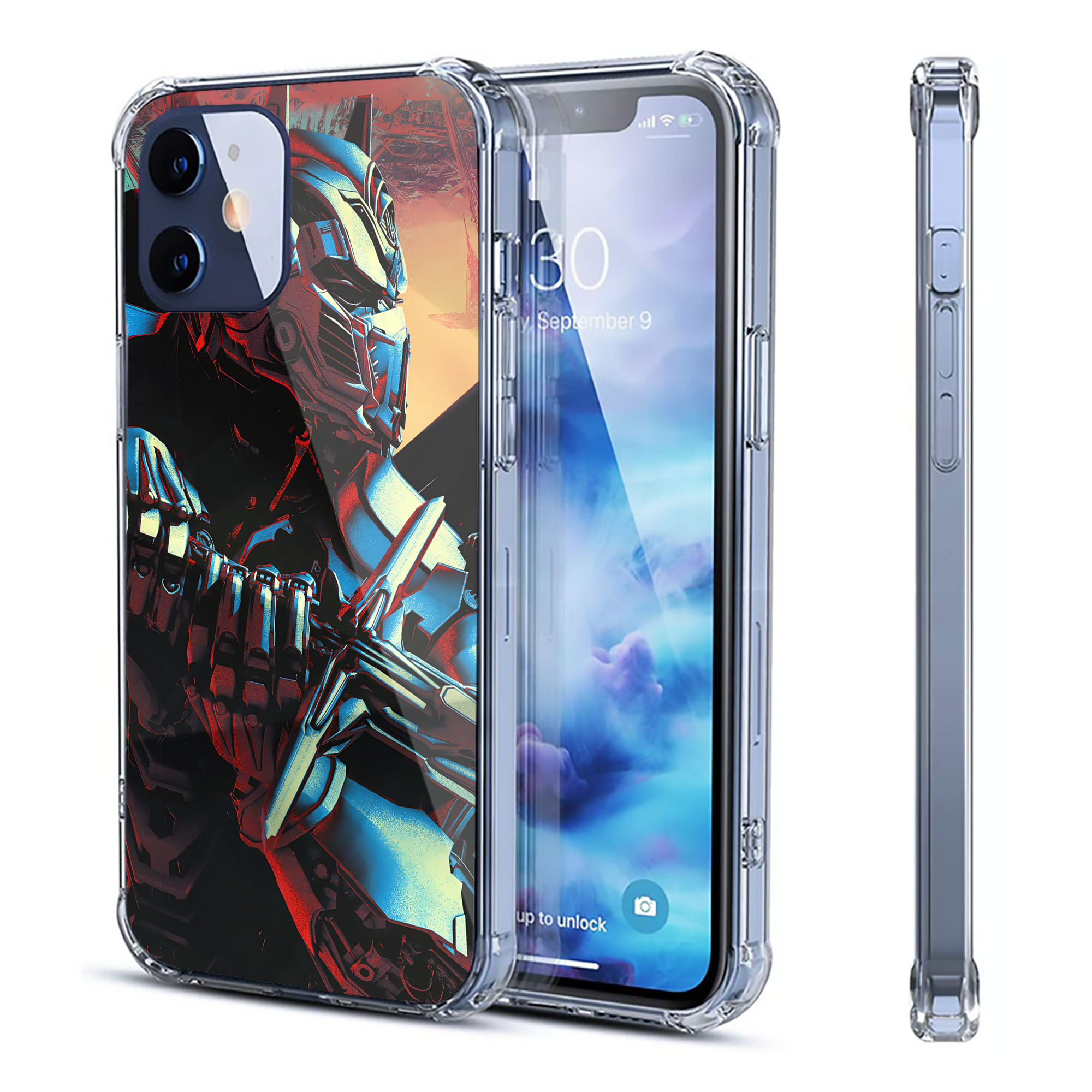（画像用） Transformers トランスフォーマー 【iPhone 12シリーズ対応】透明スマホケース（クリアソフトケース）